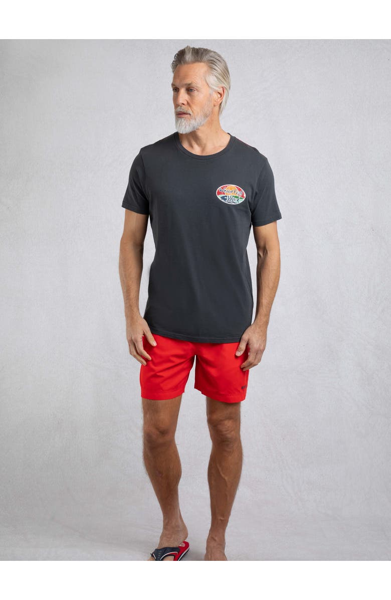 Weird Fish Land And Sea Back Print Graphic T-Shirt, Alternate, color, Navy