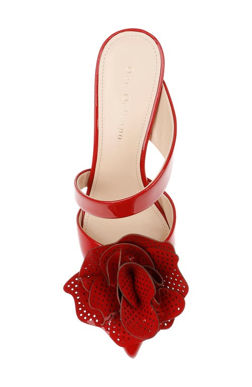 Dee Ocleppo Chicago Pointed Toe Mule In Red Patent