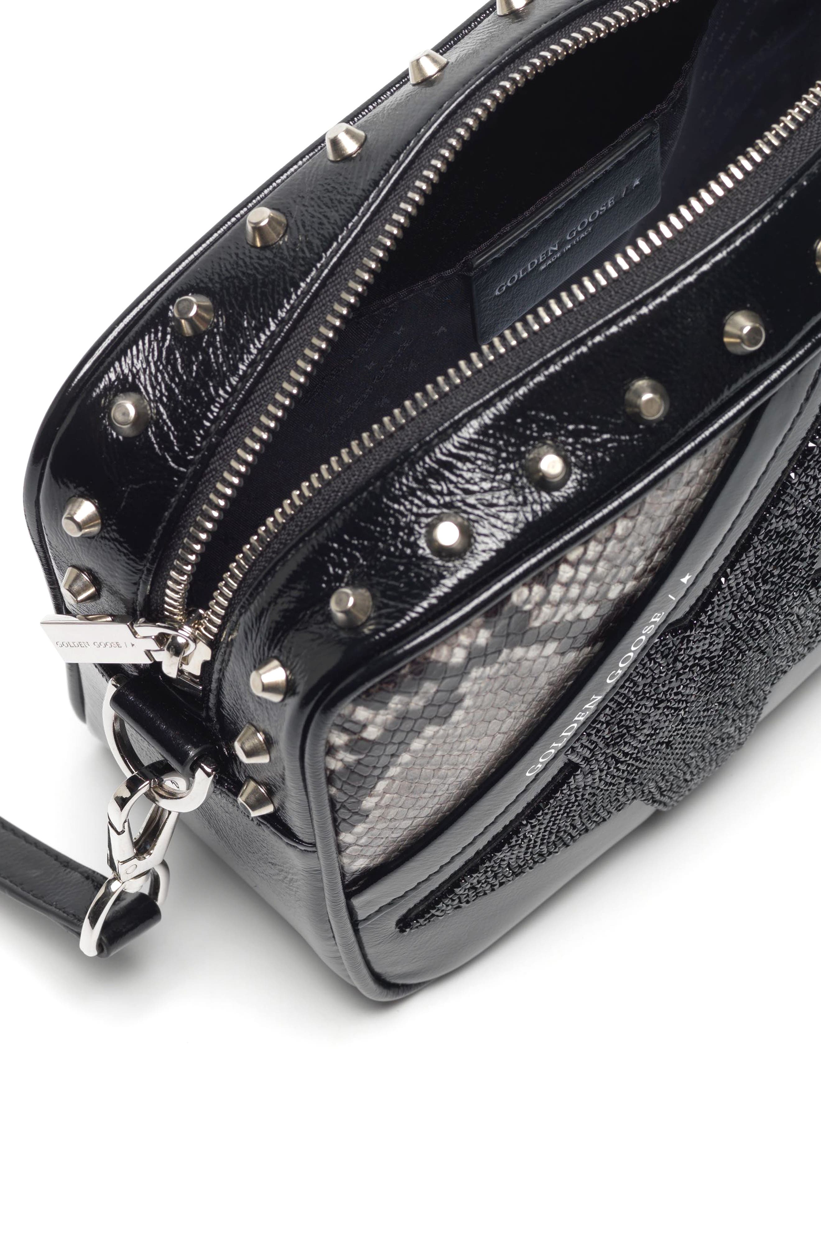 Golden Goose Star Leather Camera Bag, Alternate, color, 