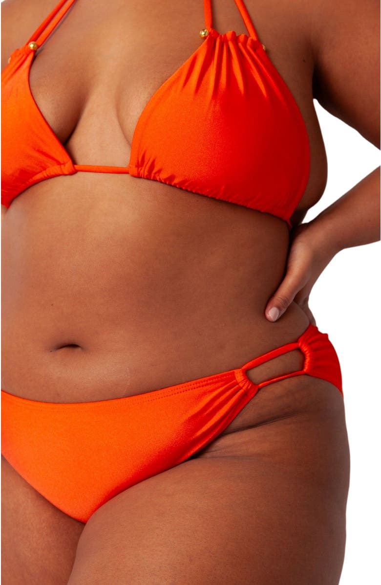 Villa Fresca Bianca Bikini Swim Bottoms, Alternate, color, Tangerine