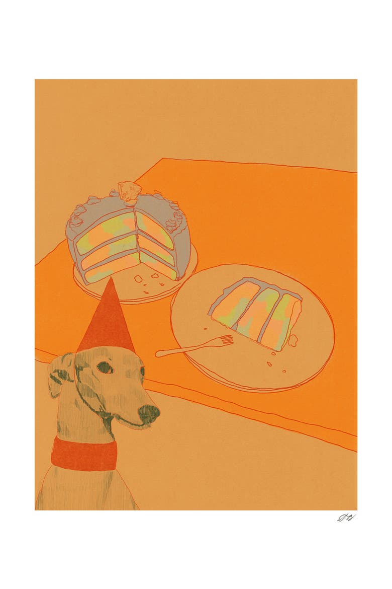Dog Party Print, Main, color, Multi