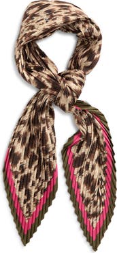 Echo Pleated Spots on Spots Diamond Silk Scarf