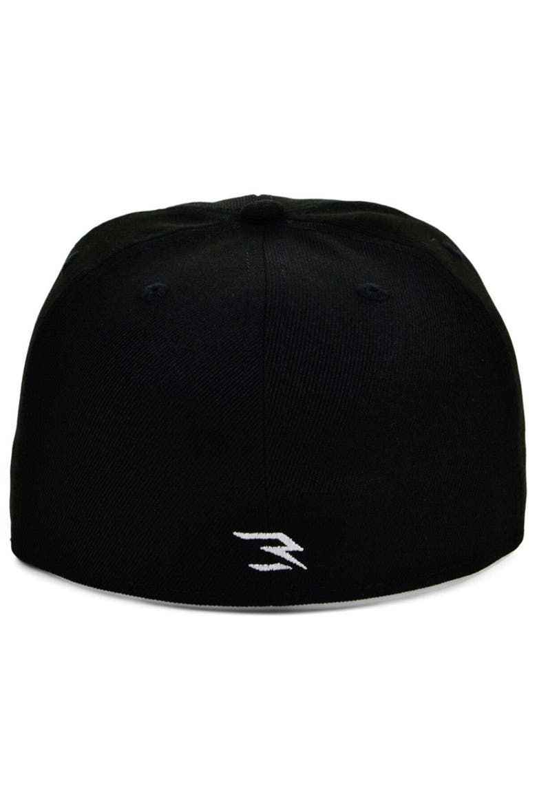Men's 3BRAND by Russell Wilson Black/Camo Fashion Fitted Hat, Alternate, color, Black