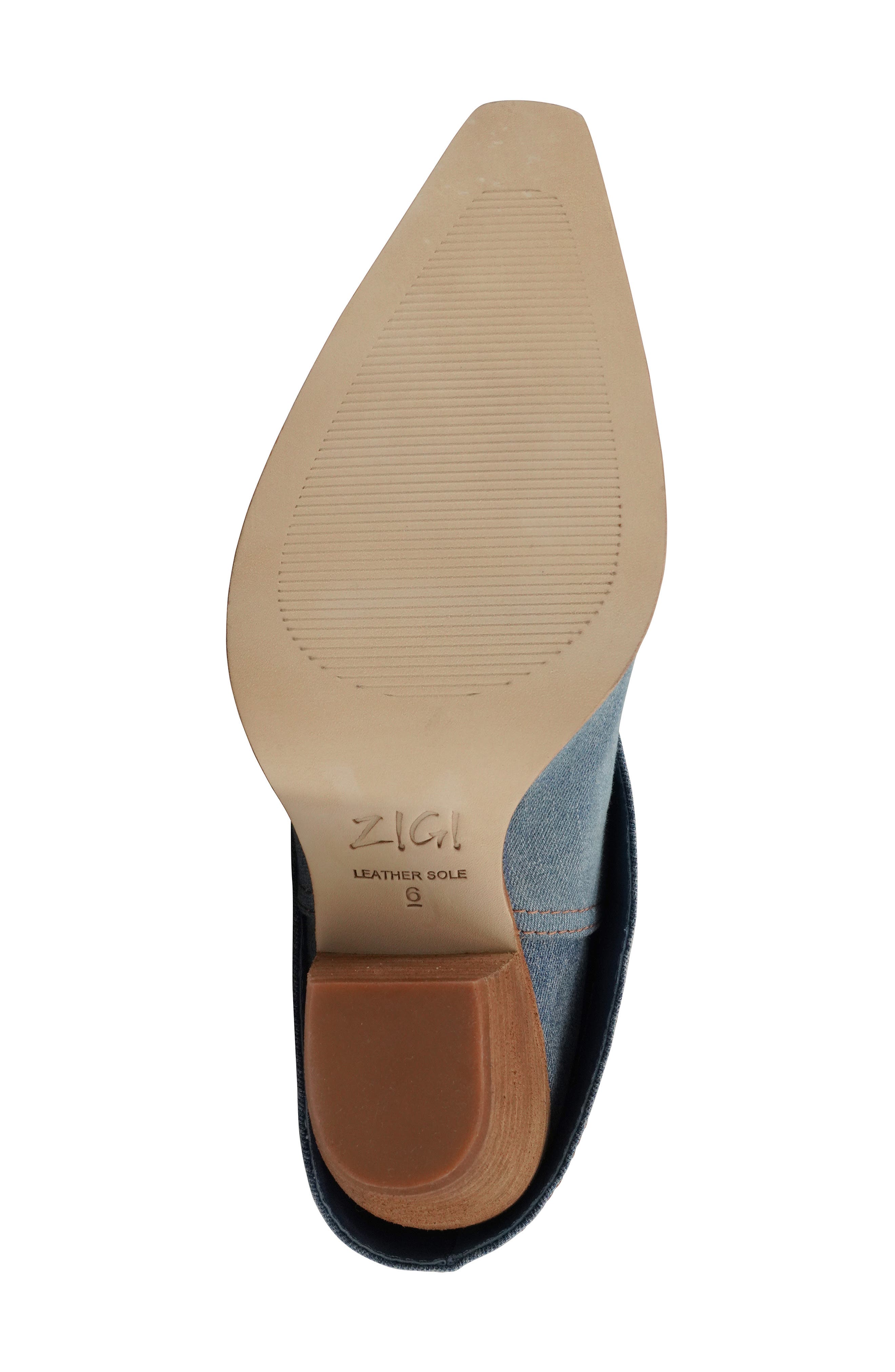Fabiola Bootie, Alternate, color, BLUE DENIM