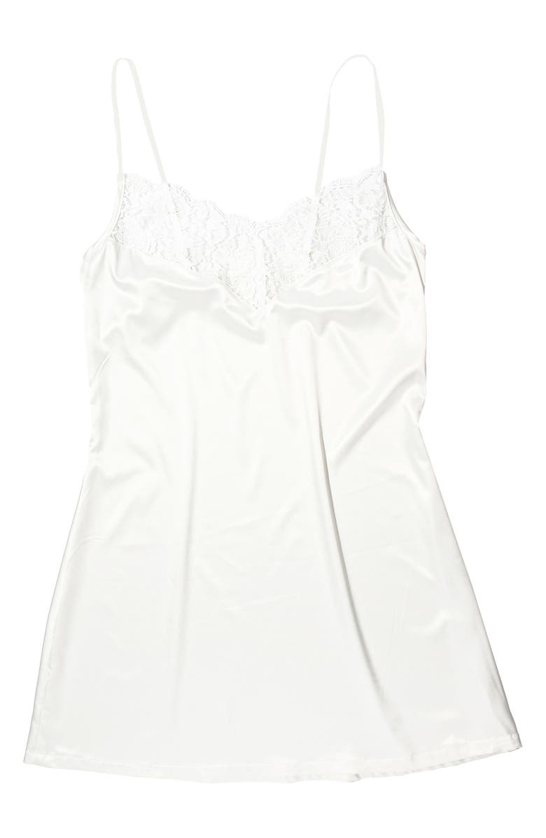Hanky Panky Happily Ever After Lace & Satin Chemise, Alternate, color, 