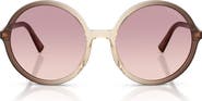 Miu Miu 59mm Gradient Round Sunglasses