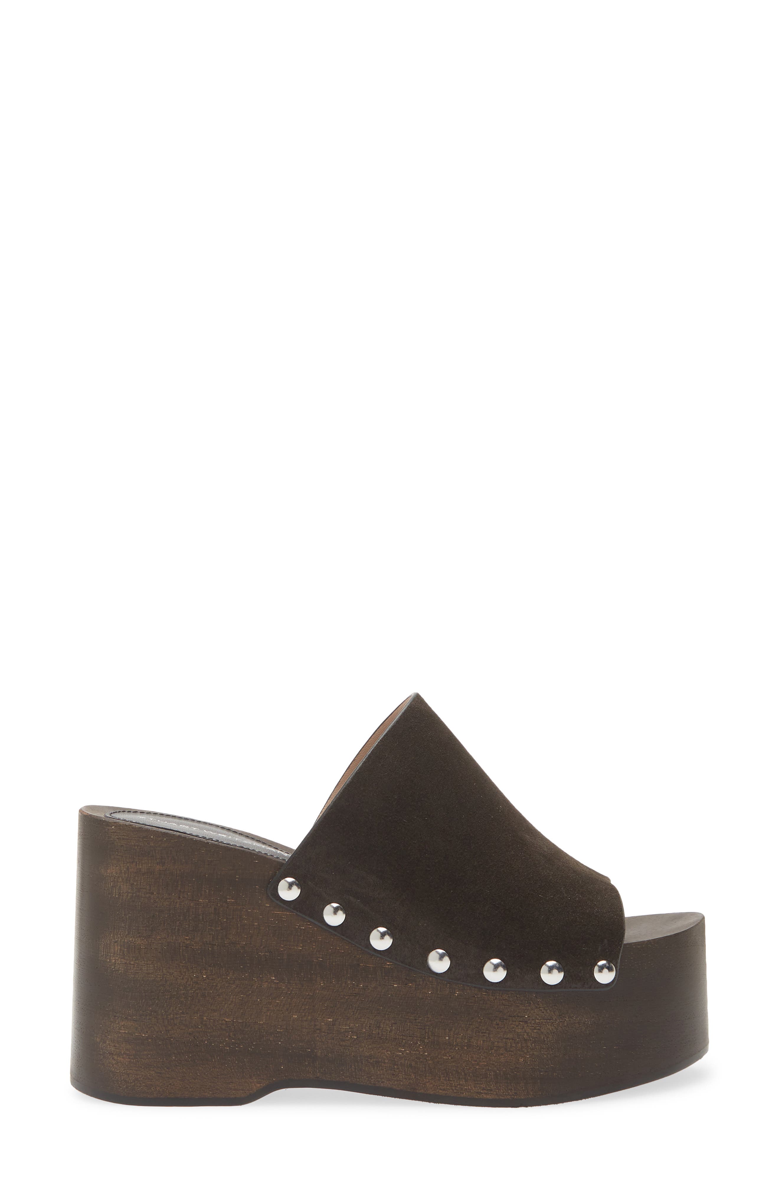 Stuart Weitzman <p>Kate Studded Wedge Platform Slide Sandal (Women)</p>, Alternate, color, Shadow