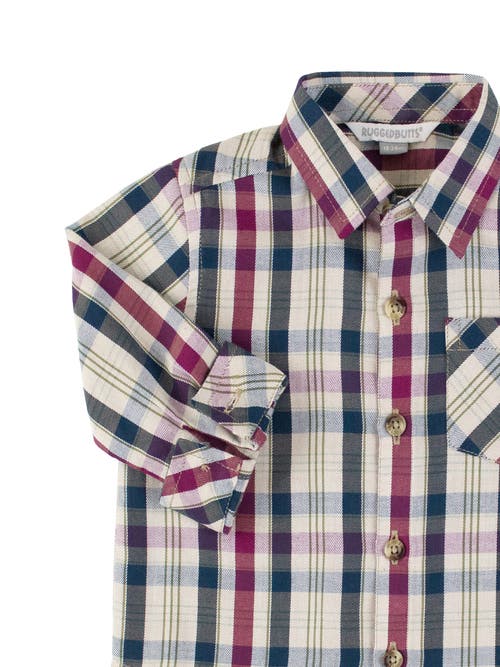 Ruggedbutts Baby Boys Long Sleeve Button Down Shirt In Rowan Plaid