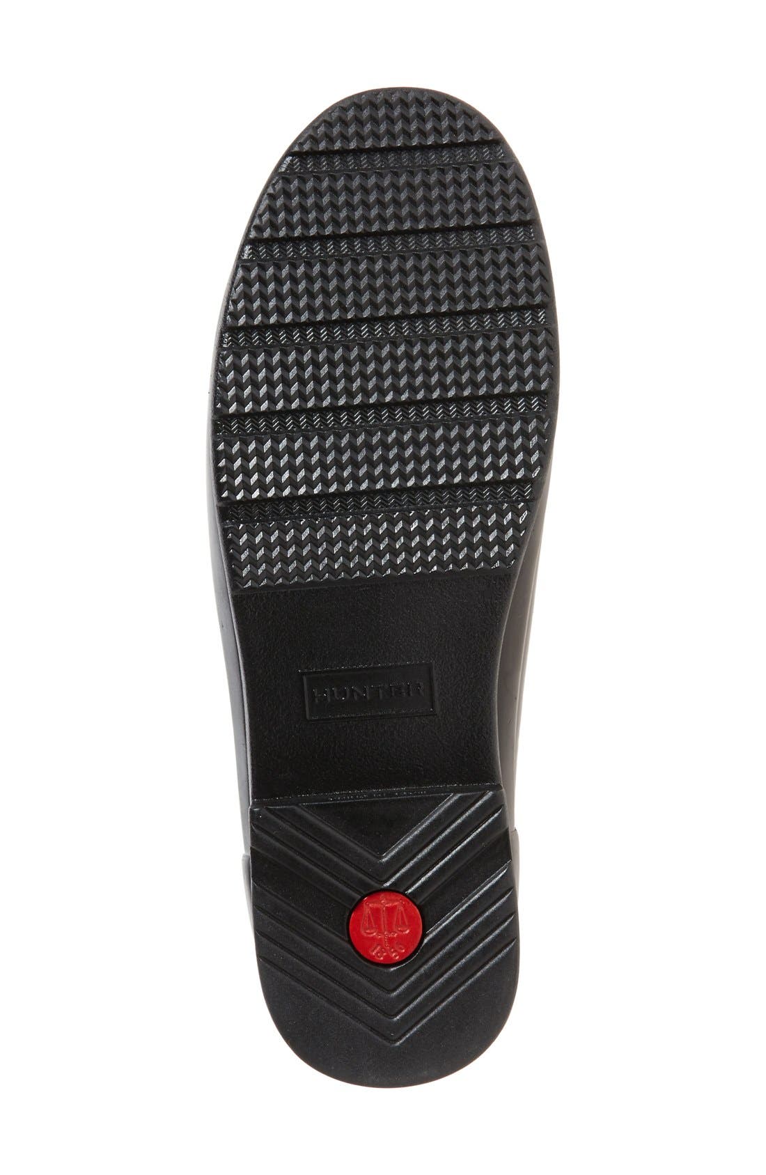 Hunter Original Refined High Gloss Waterproof Rain Boot, Alternate, color, 