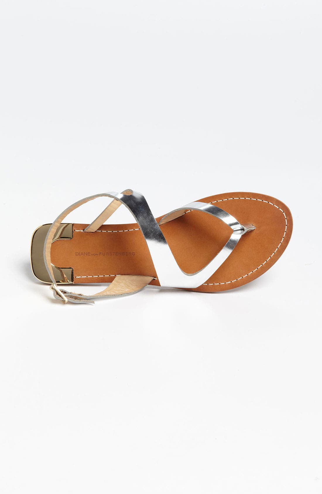 'Daphne' Sandal, Alternate, color, SILVER SPECCHIO