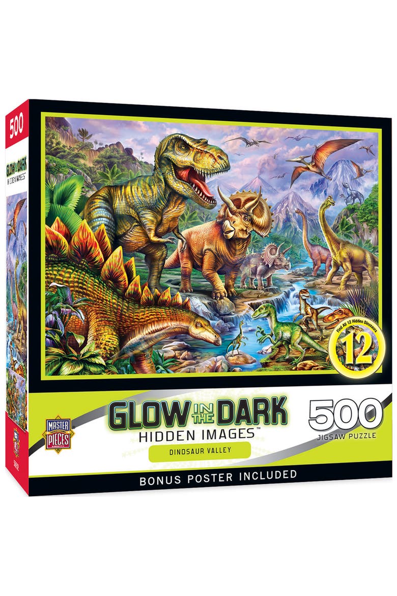 Dinosaur Valley 500 Piece Jigsaw Puzzle, Main, color, Multicolor