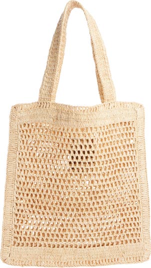 Chloé Summer Banana Crochet Raffia Tote Bag | Nordstrom