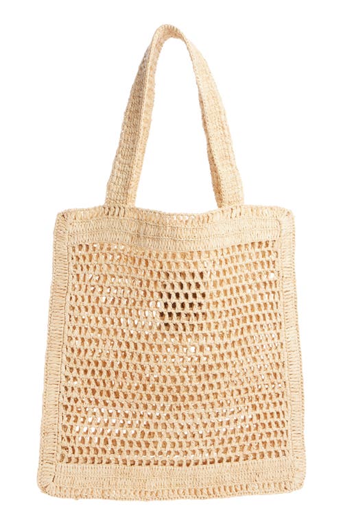 Chloé Summer Banana Crochet Raffia Tote Bag