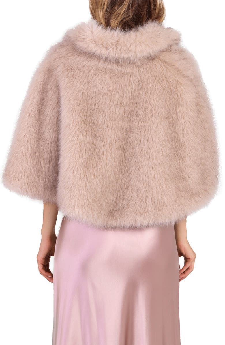SAACHI Faux Fur Capelet, Alternate, color, Beige
