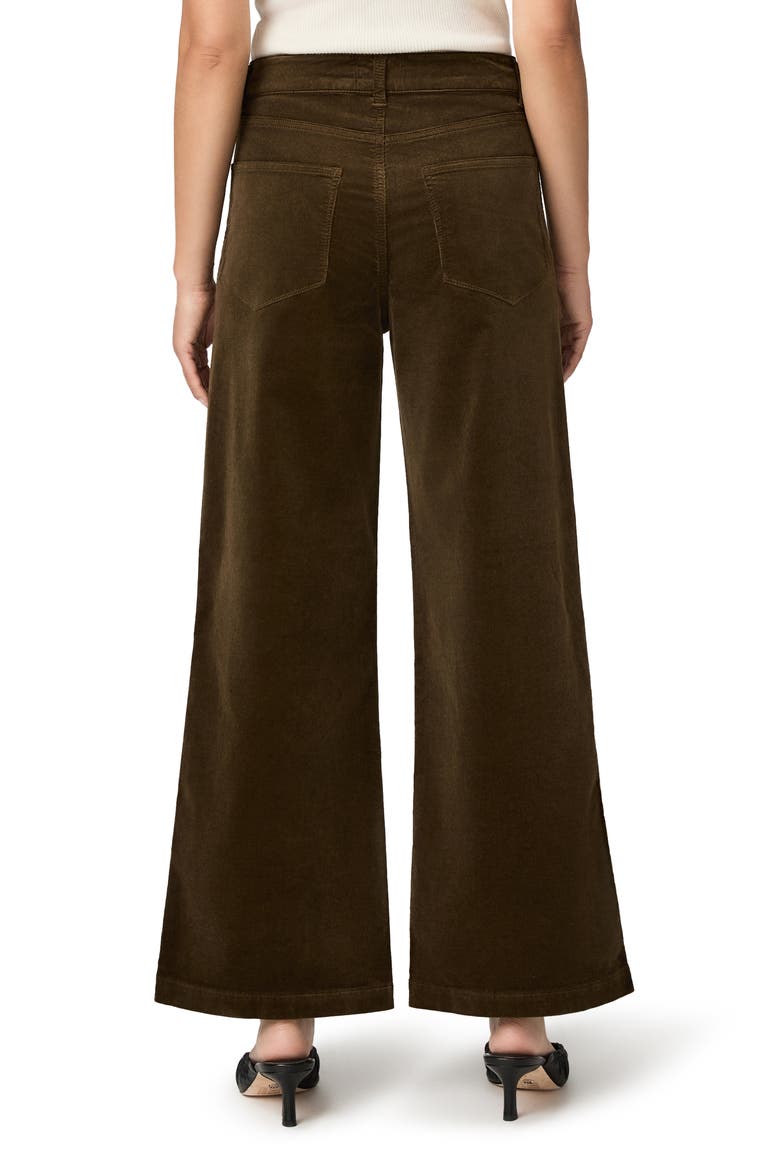 Anessa Stitch Utility High Waist Wide Leg Ankle Jeans, Alternate, color, FERN