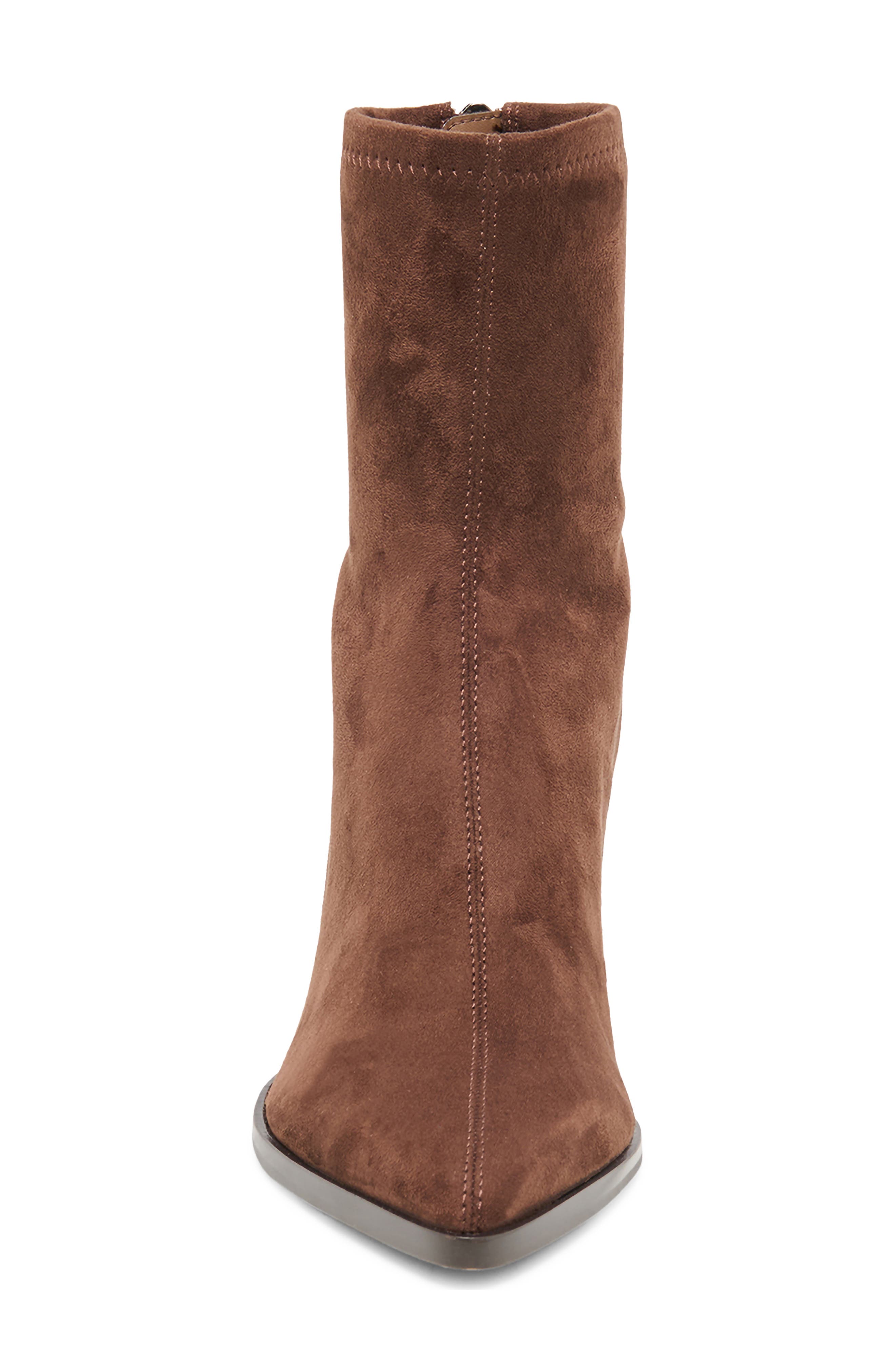 Alicen Bootie, Alternate, color, DARK BROWN STELLA SUEDE