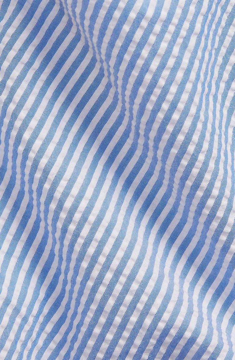Polo Ralph Lauren Prepster Classic Fit Stripe Short Sleeve Seersucker Button-Down Shirt, Alternate, color, 