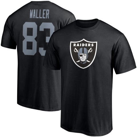 Men's Fanatics Branded Darren Waller Black Las Vegas Raiders Player Icon Name & Number T-Shirt