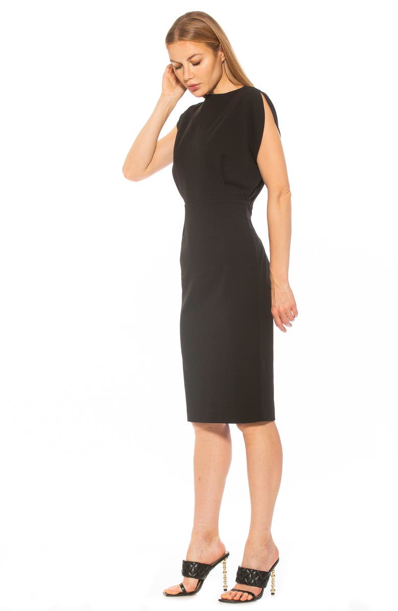 Alexia Admor Gianna Draped Boatneck Dress, Alternate, color,