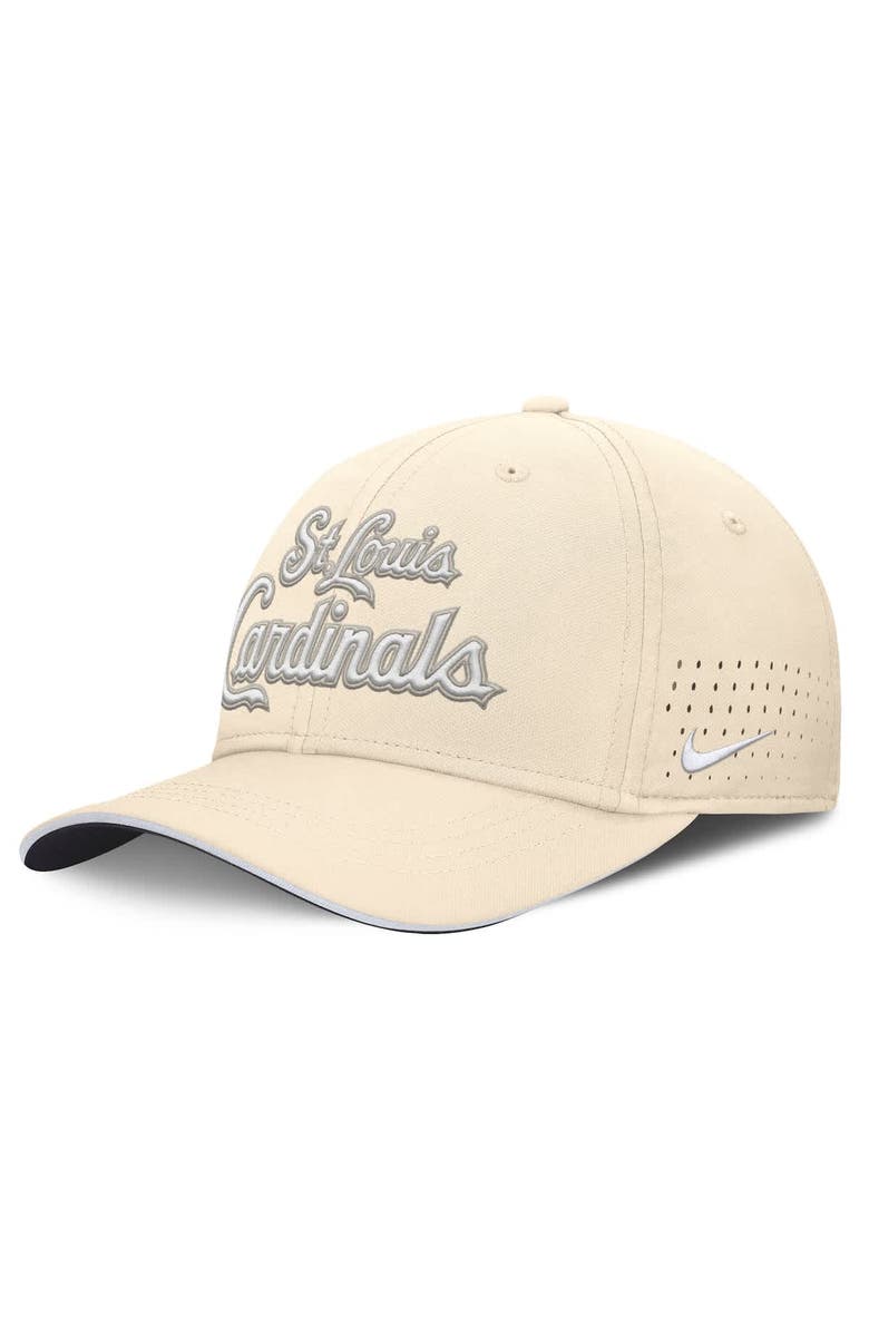 Nike Men's Nike Cream St. Louis Cardinals Rise Performance Flex Hat, Main, color, Cream