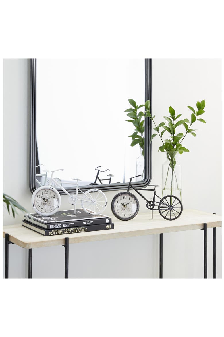Set of 2 Bicycle Clocks, Alternate, color, MULTI COLORED
