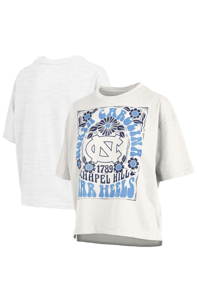 PRESSBOX Women's Pressbox White North Carolina Tar Heels Harmony Oversized T-Shirt, Alternate, color, White