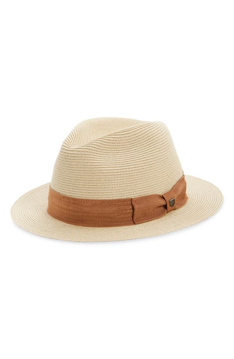 Roma Packable Straw Fedora
