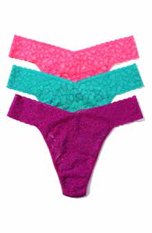 Hanky Panky Leopard Cross Dye Assorted 3-Pack Original Rise Thongs