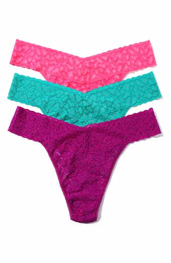 Hanky Panky Leopard Cross Dye Assorted 3-Pack Original Rise Thongs