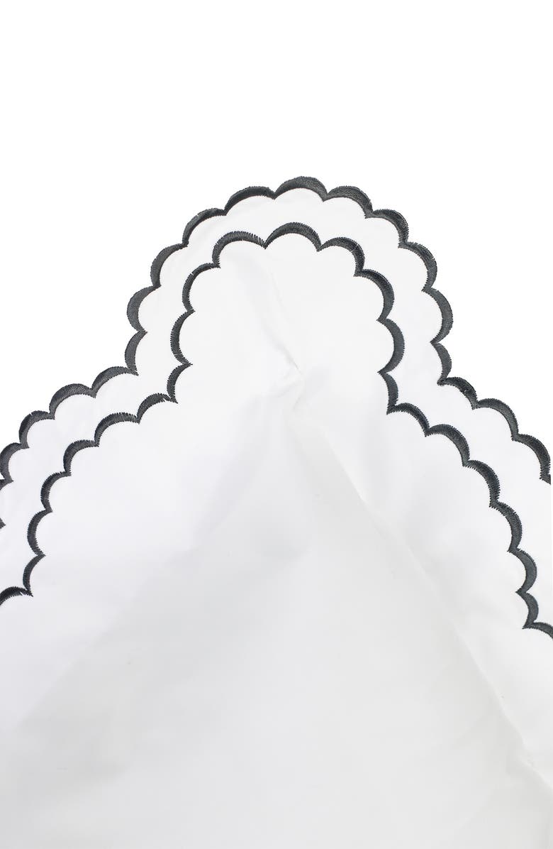 MELANGE HOME Full/Queen Double Scalloped Embroidered Duvet Set, Alternate, color, 