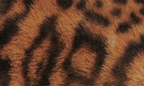 Apparis Astro Faux-fur Leopard-print Slippers In Brown