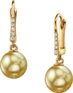 The Pearl Source Golden Pearl Susan Earrings