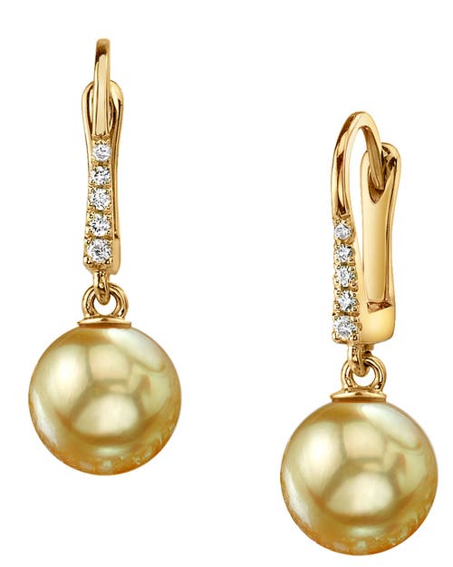 The Pearl Source Golden Pearl Susan Earrings