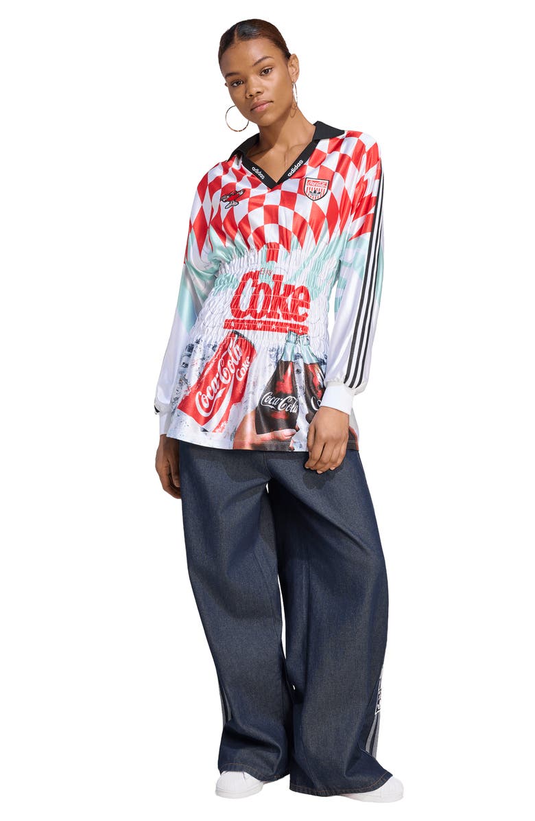 adidas Mashup Jersey Top, Alternate, color, White/ Multicolor