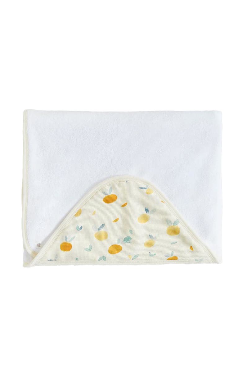 Babycottons Premium Cotton Nature Large Hooded Towel For Infant, Main, color,