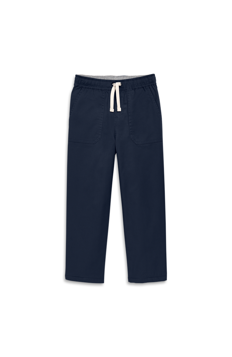 Primary Kids Lined Stretch Chino Pocket Pant, Main, color, Dark Navy