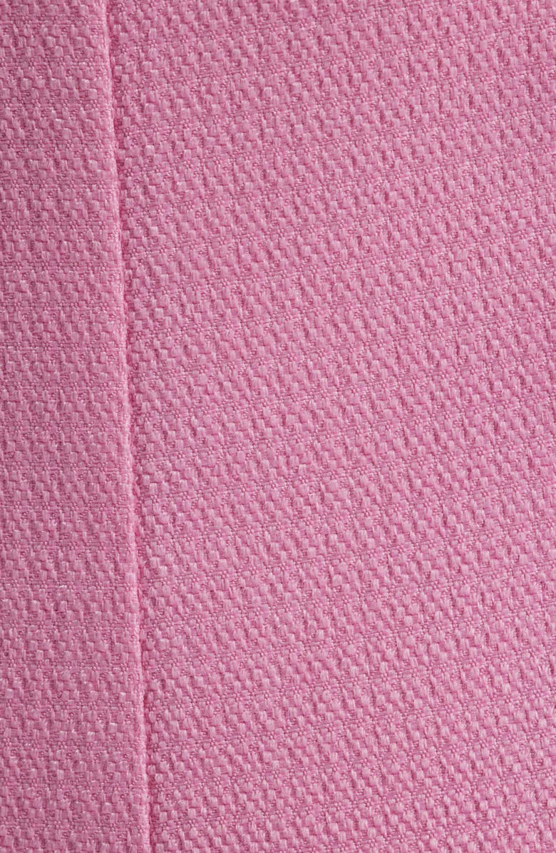 Tahari ASL Bouclé Fit & Glare Dress, Alternate, color, Flamingo