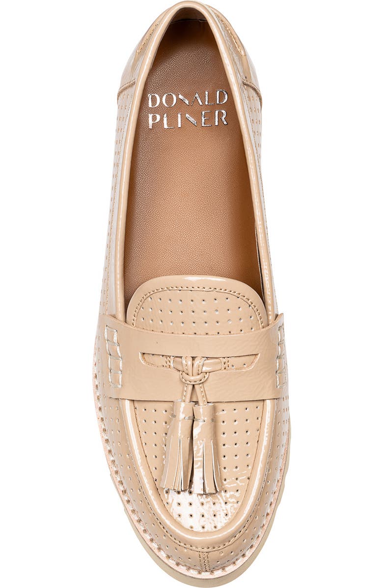 Donald Pliner Haarle Lug Sole Tassel Loafer, Alternate, color, Sand