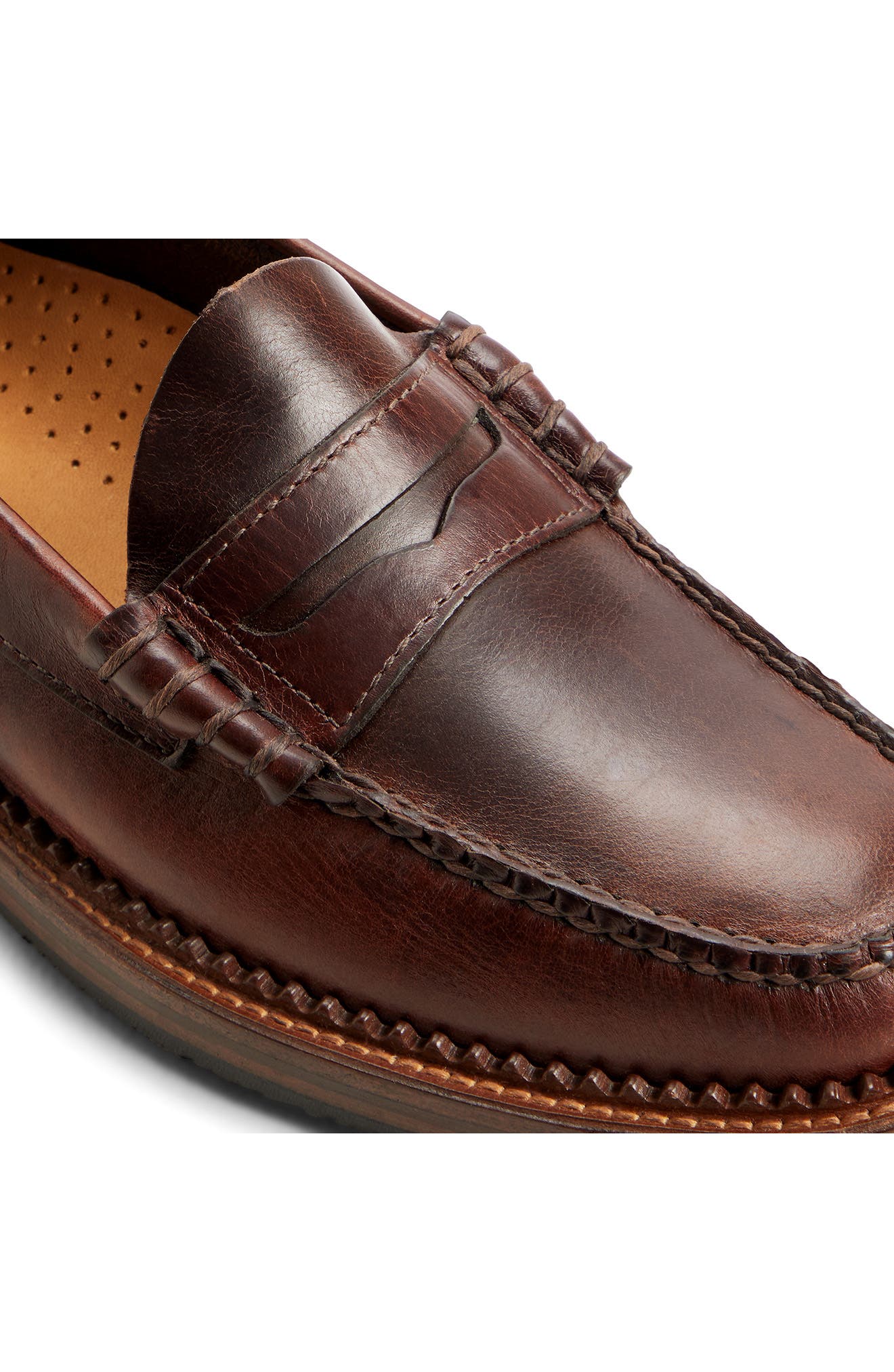 Sugarloaf Leather Penny Loafer, Alternate, color, BROWN