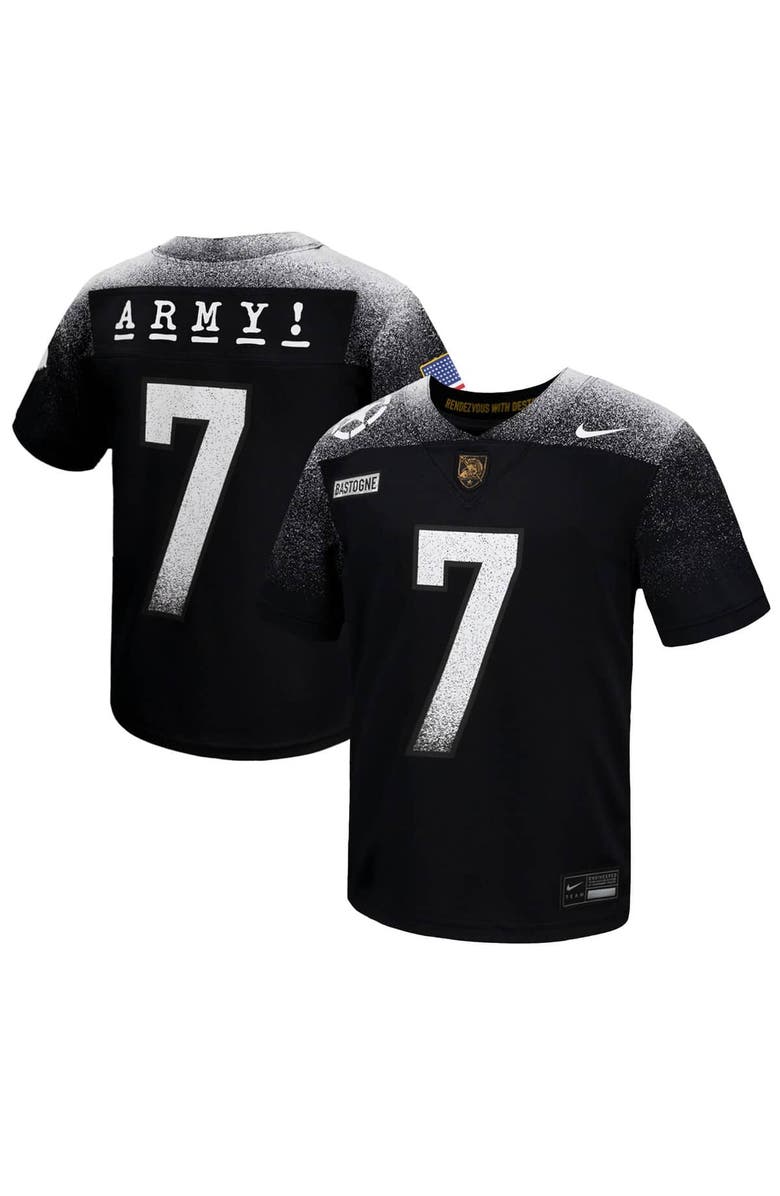 Nike Youth Nike Black Army Black Knights 2024 Rivalry Collection Alternate Replica Football Jersey, Main, color, Black