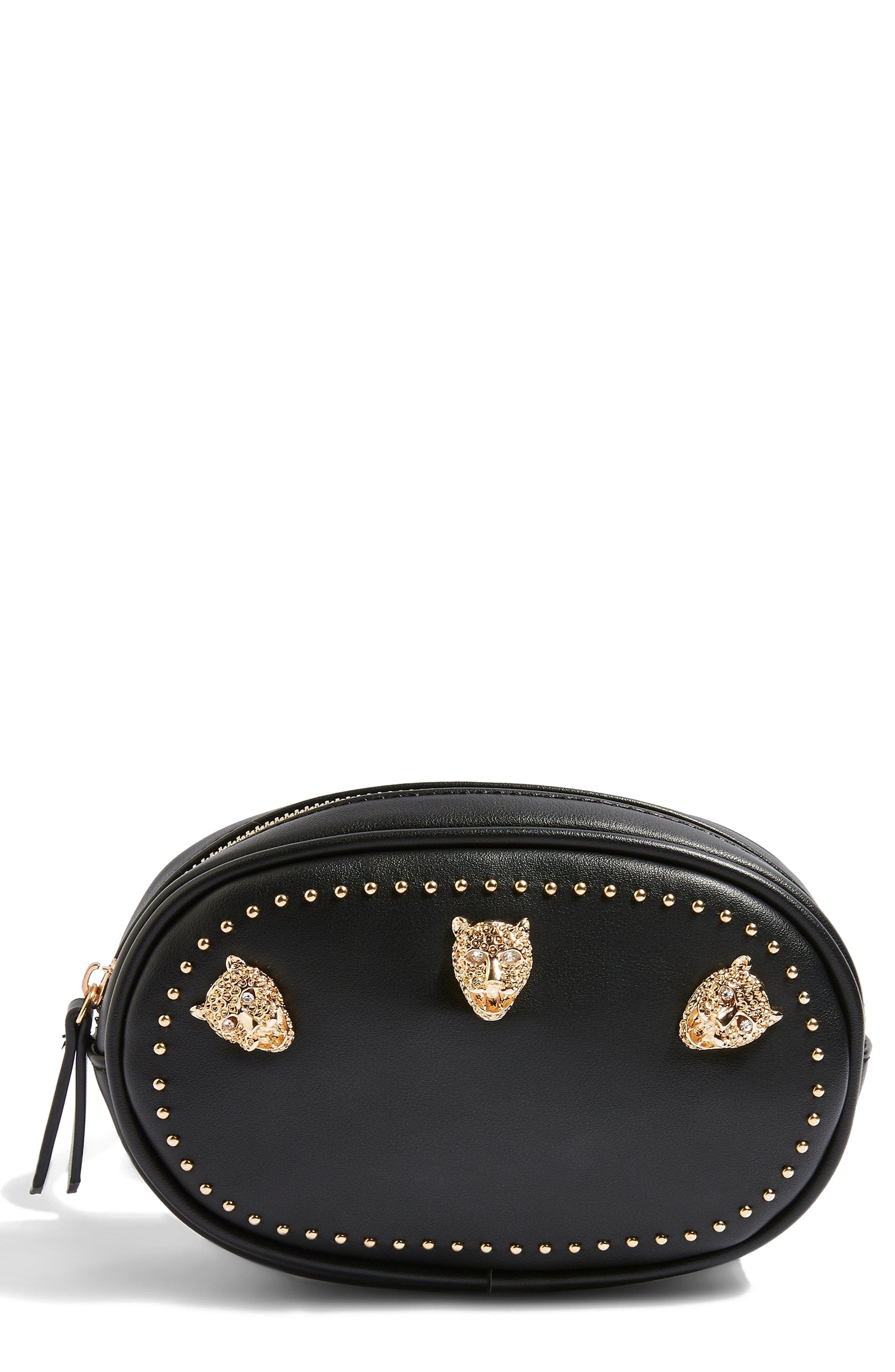Topshop Panther Bum Bag, Main, color, 
