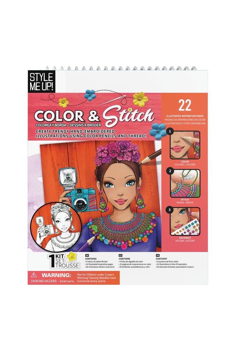 Color & Stitch Craft Activity Kit, Alternate, color, Multicolored
