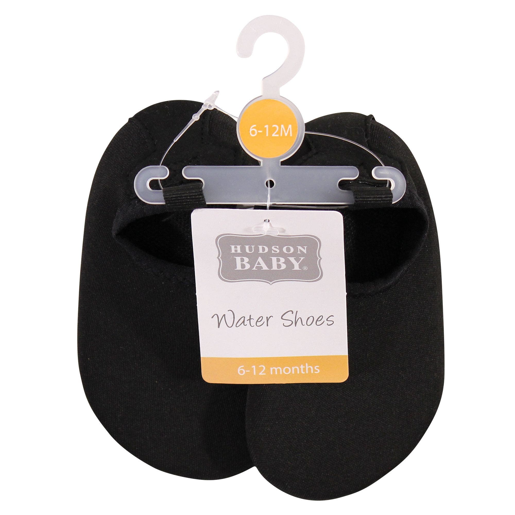 Hudson Baby Water Shoes for Sports, Yoga, Beach and Outdoors, Alternate, color, Solid Black