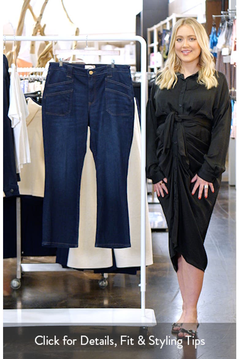 Kelly Released Hem High Waist Kick Flare Jeans video