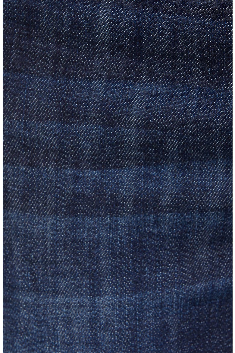 Contrast Stitch Skinny Jeans, Alternate, color, DARK WASH
