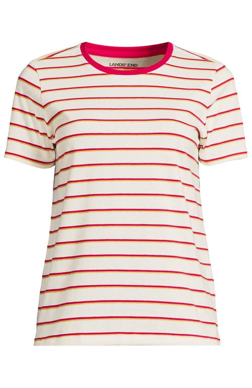 Lands' End Relaxed Supima Cotton Crew Neck T-shirt In Multi