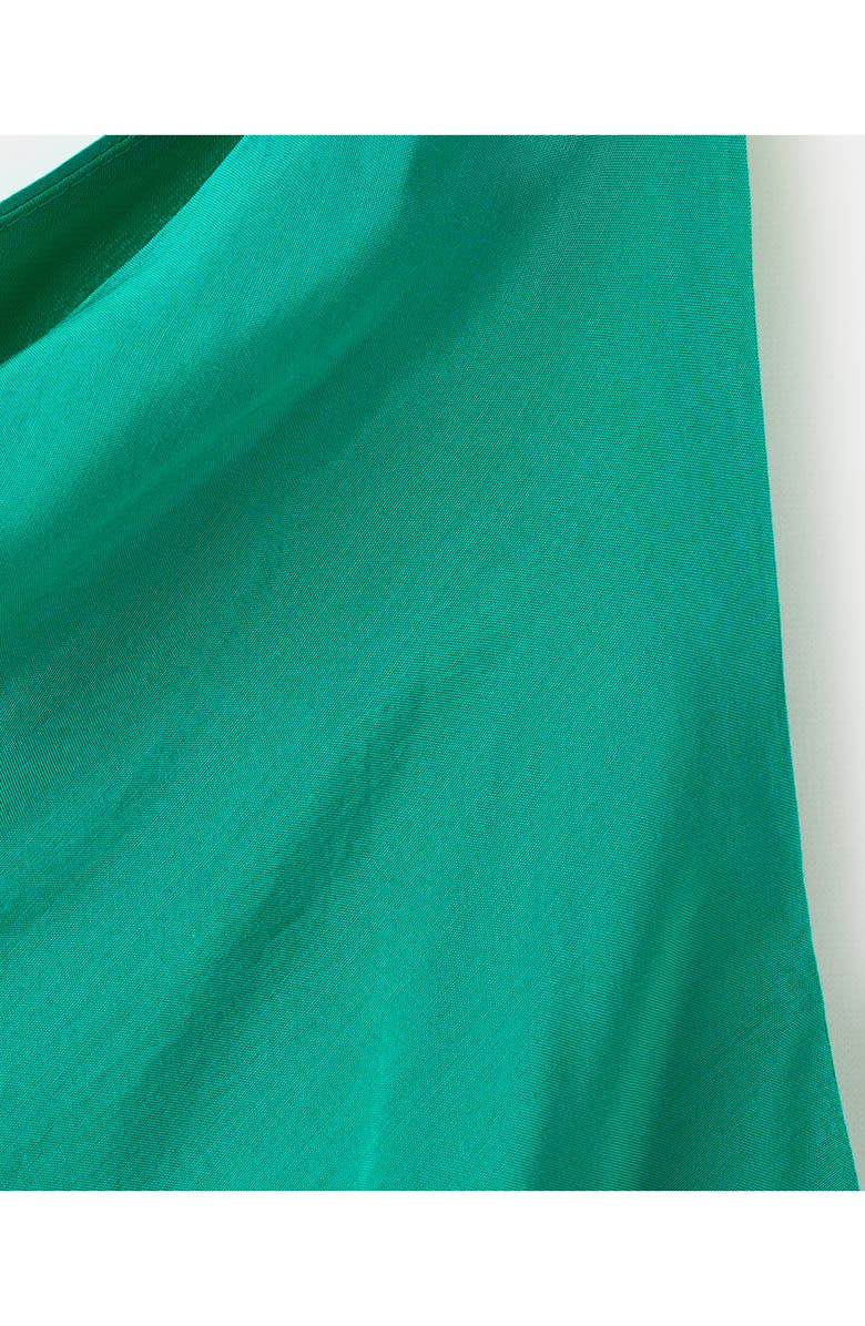 MANGO Sleeveless Satin Cocktail Dress, Alternate, color, Green