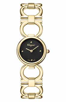 FERRAGAMO Double Gancini Bracelet Watch, 22.5mm