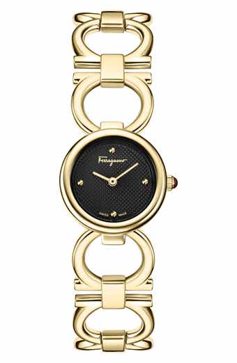 FERRAGAMO Double Gancini Bracelet Watch, 22.5mm