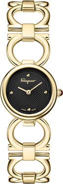 FERRAGAMO Double Gancini Bracelet Watch, 22.5mm